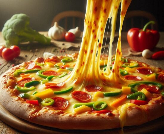 melted pizza cheese
